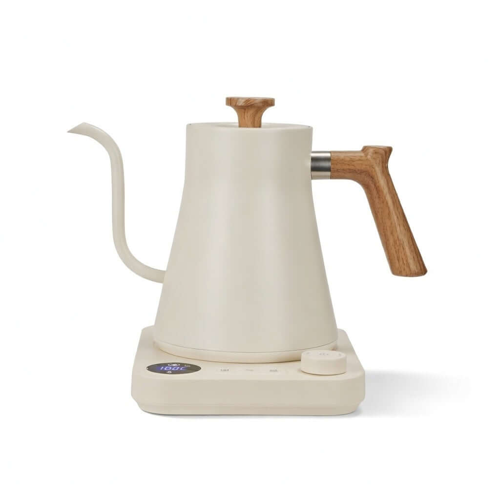 Svanehals Præcisions-Elkedel 0,9L – Temperaturkontrol 40-100°C - BloomVik