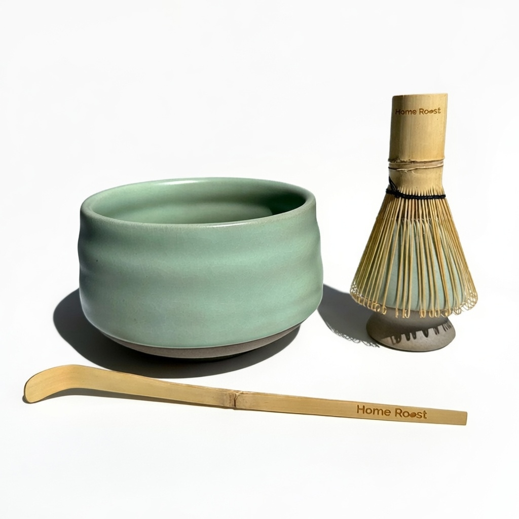 Matcha Sæt Havskum Grøn Home Roast